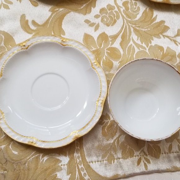 Haviland 4 Limoges Schleiger 213 Cups and Saucers - Picture 7 of 9